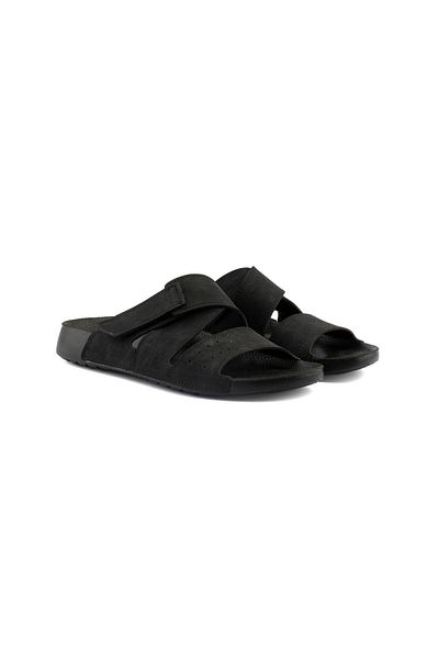 Roy Jones Prague Slide Cross Front Comfortable Soft Sole Velcro Adjustable Men's Slippers