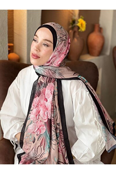 Modakaşmir Botanika Desen Bambu Şal