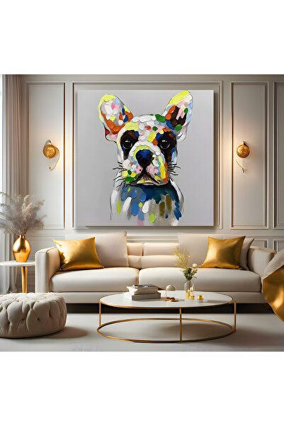 EMYA HOME Εκτύπωση σε καμβά με χαριτωμένο σκυλάκι