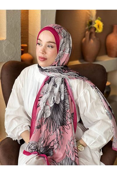 Modakaşmir شال من الخيزران بنمط بوتانيكا