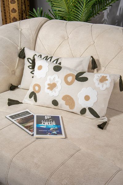 Bade Design 2-Piece Punch Embroidered Throw Pillow Cover Pillow Cover Highly Preferred