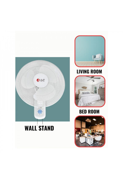 DLC دي إل سي مروحة جدارية - ابيض - DLC-1640W
