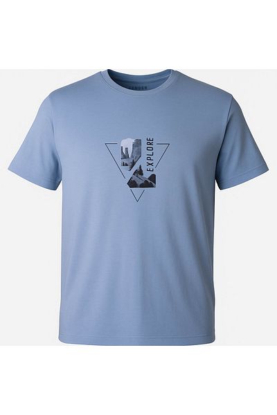 trender City Epic Print Blue Men's T-Shirt