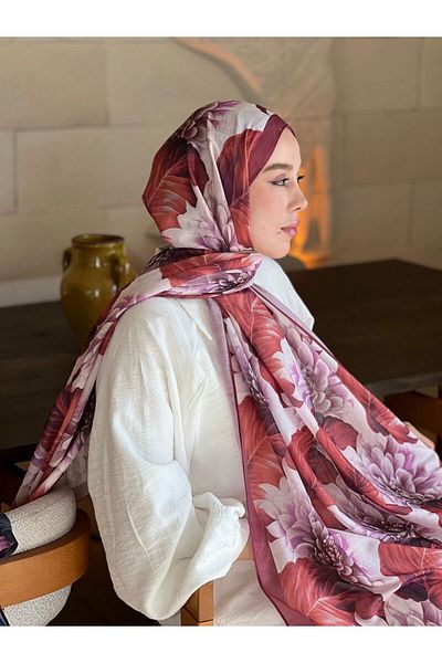 Modakaşmir Hydrangea Pattern Lina Shawl