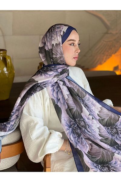 Modakaşmir Hydrangea Pattern Lina Shawl