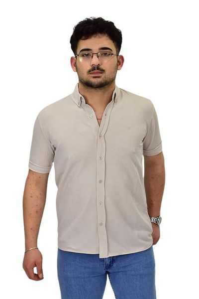 DYNAMO Men's Shirt Collar Button T-Shirt Bgl-St04524