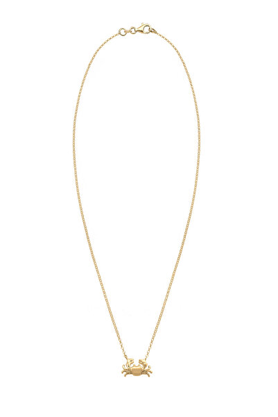 ELLI Náhrdelník Crab Beach znamení zvěrokruhu pozlacené 925 mincovním stříbrem