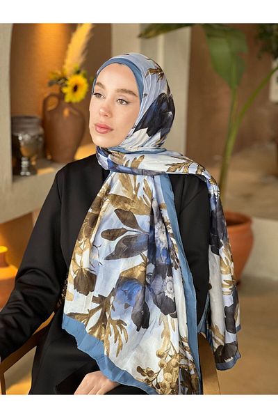 Modakaşmir Şal din bambus cu model Carla