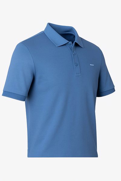 trender Polo Neck Blue Men's T-Shirt 2061