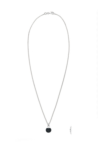 ELLI Náhrdelník kuličkový přívěsek s krystaly 925 mincovní stříbro