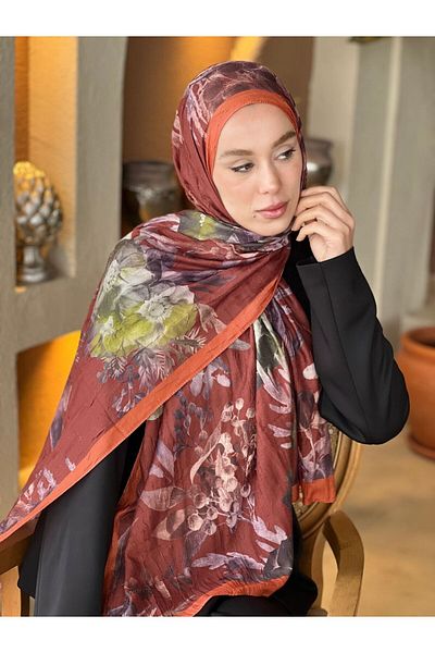 Modakaşmir Şal din bambus cu model Carla
