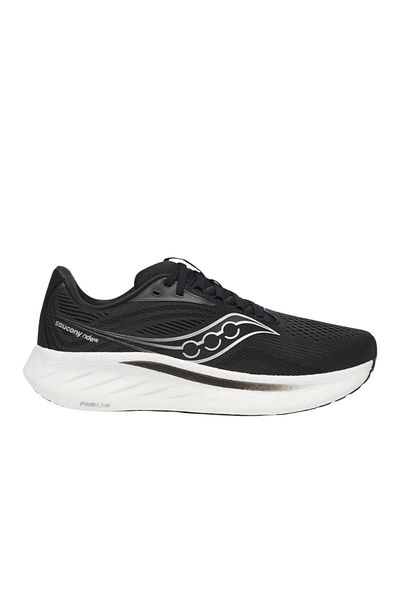SAUCONY Ride 18 Men's Black Road Running Shoes Men's Road Running Shoes S21001-100