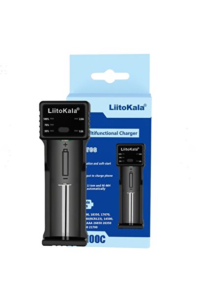 efmues Pil şarj aleti Liitokala LII-100C Pil Sarj Cihazı 18650 pil şarj cihazı