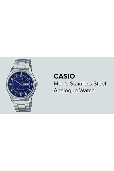 Casio Men's Stainless Steel Analog Watch MTP-V006D-2BUDF