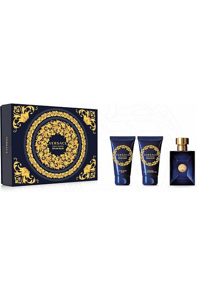 Versace Dylan Blue Pour Homme Eau de Toilette Gift Set for Men, 100ml