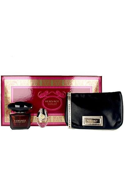Versace Crystal Noir Set - 3 Pieces with Bag - 100 ml, Unisex