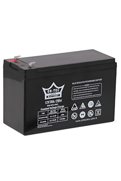 ORTEC 12 Volt 7 Amper Pilsan Nevada Akülü Araba Aküsü Ortec 12V 7AH Çocuk Akü...