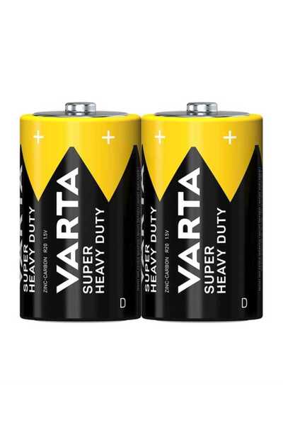 Varta Superlife Manganez D Büyük Boy Pil 2li Shrink