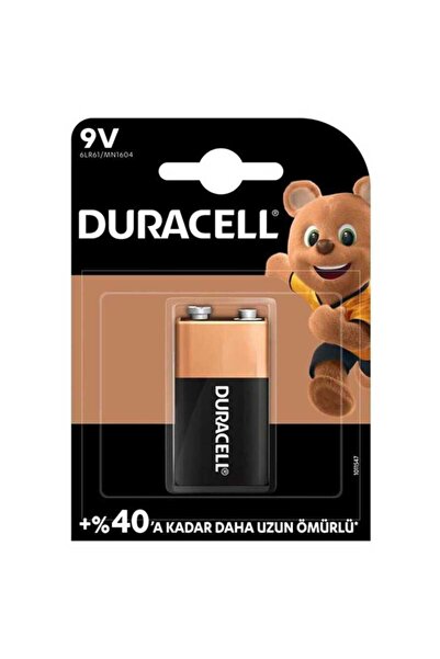 Duracell Alkalin 9V Tekli Paket Pil