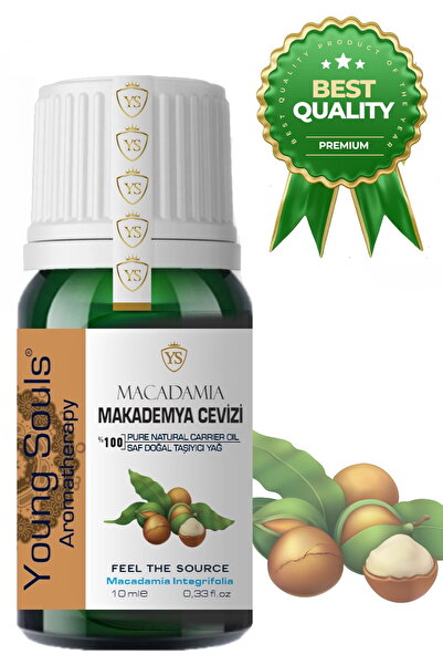 YOUNG SOULS Macadamia Carrier Oil ( Cold Pressed ) Makademya Cevizi Bitkisel ...