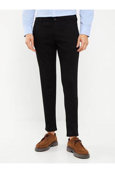 LC Waikiki LCWAIKIKI Класичні облягаючі брюки-чінос з габардіну для чоловіків