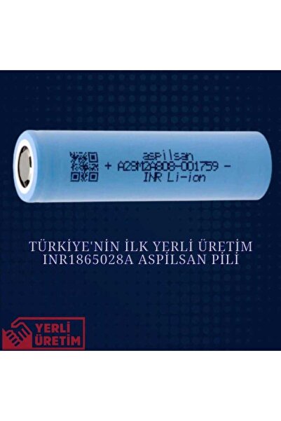 ASPİLSAN Aspilsan A28 Puntalı 3.7V 2800mAh 25A Discharge Şarjlı Li-ion Pil