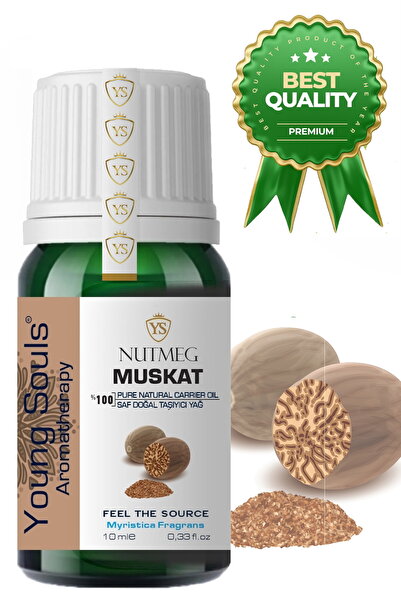 YOUNG SOULS Aromatherapy Nutmeg Carrier Oil ( Cold Pressed ) Muskat Bitkisel ...