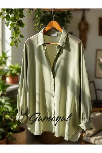 Gameyal Erkek Rahat Kesim Salaş Keten Oversize Aerobin Gömlek