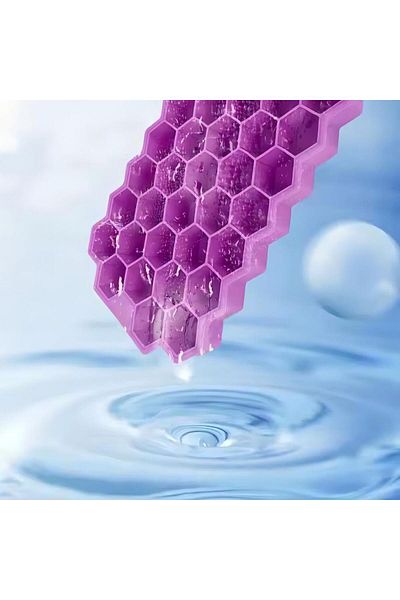 Generic Sharpdo 37-Hole Ice Cube Tray With Lid Purple/Clear