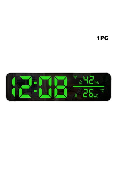 Choice Green Elderly/Student Alarm Clock with Tuya APP WiFi Smart Electronic Temperature Humidity Sensor LE