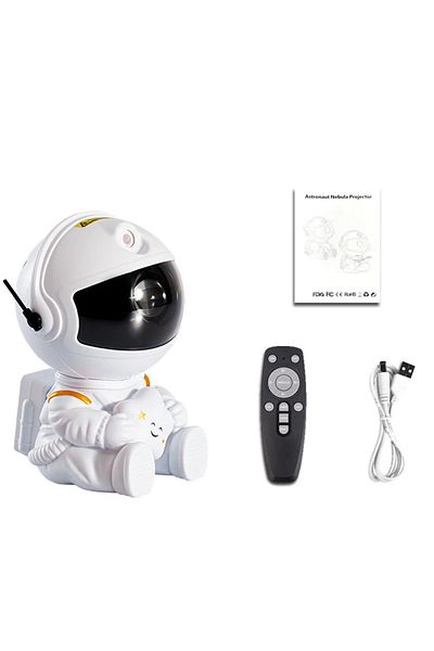 Choice White Star Astronaut Light Projector with Nebula Galaxy Projector Night Light Star Projector for Hom