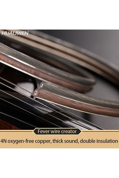 Choice كابل صوت HUALIWEN DIY HIFI بطول 10 أمتار و300 نواة، كابل مكبر صوت نحاسي نقي خالٍ من الأكسجين للسيارة والمنزل