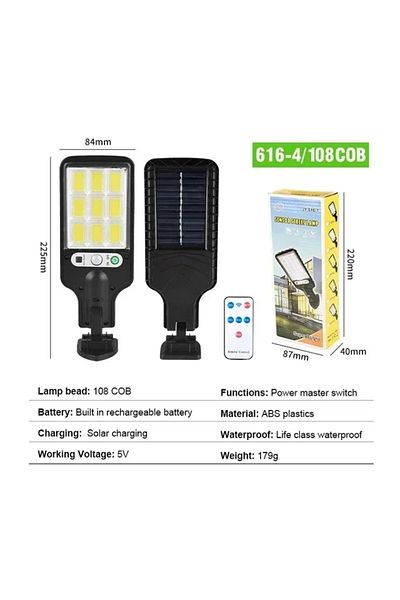 Choice 02 D 3500LM مصابيح شمسية خارجية مزودة بمستشعر حركة تعمل بالطاقة الشمسية و3 أوضاع إضاءة جدارية أمنية مقاومة للماء من أجل P