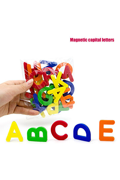Choice 26 قطعة (مغلفة) من الحروف المغناطيسية والأرقام الأبجدية ABC 123 مغناطي...