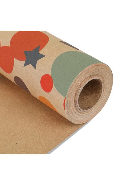 Choice Other other MULTI 1 Roll 17 inch X 32.8 Feet Birthday Wrapping Paper,Gift Wrapping Paper Roll,Kraft