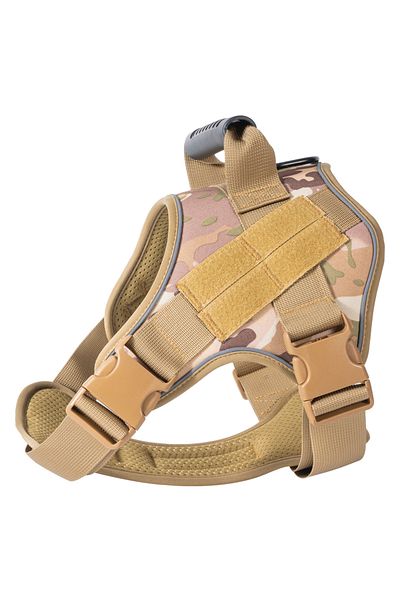 Choice M CAMOUFLAGE Tactical Dog Harness Pet Doberman Pinscher Pet Training Vest Dog Harness for Small Medi