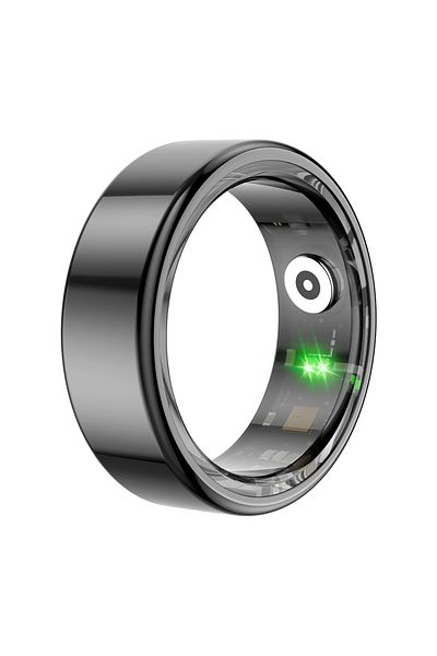 Choice 12 black [2024 ] COLMI R02 Smart Ring Military Grade Titanium Steel Shell Health Monitoring IP68 & 5