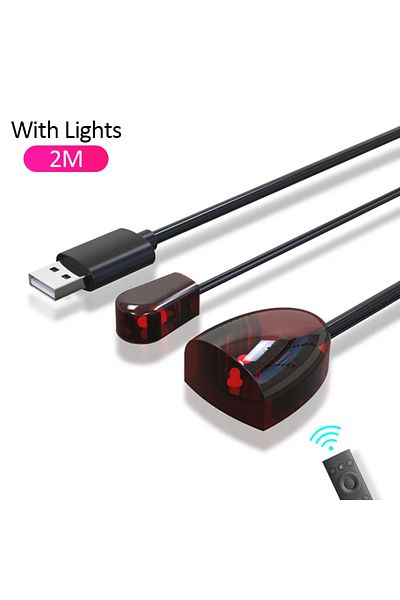 Choice1 With Lights 2m Infrared IR Remote Extender Repeater Receiver USB Adapter Transmitter Applies to All