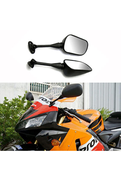 Choice 2 قطعة من مرايا الرؤية الخلفية للدراجات النارية باللون الأسود الأيسر و...