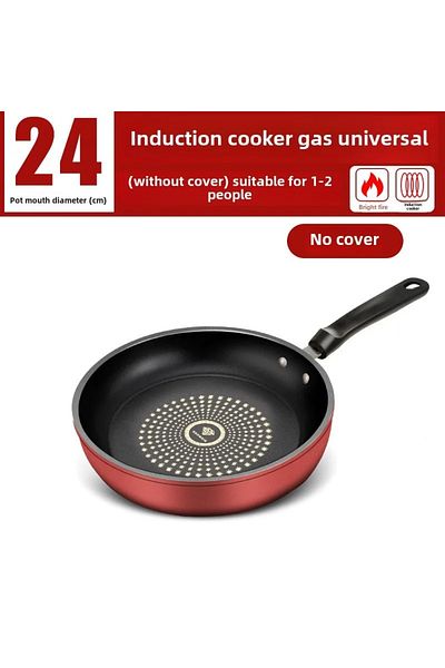 Choice 24cm Pan New Crystal Diamond Non-stick Pan With Lid Multi-functional Frying Pan Iron Easy To Clean K