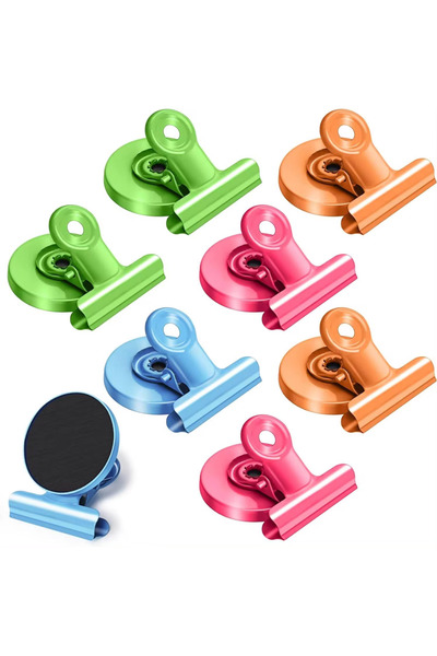 Choice 8Pcs-Mix Strong Magnets Magnetic Clips Bulldog Clips Heavy Duty Magnet...