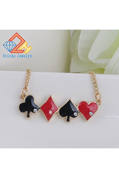 Choice قلادة سلسلة ذهبية فاتحة بيضاء بطول 45 سم، قلادة إنفينيتي لوف كوين بوكر...