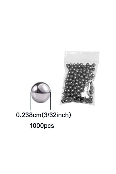 Choice 1000pcs-2.381mm 600Pcs, 6 Size 1/4" - 3/32" Sae Precision Chrome Steel Assorted Loose Bicycle Bearin