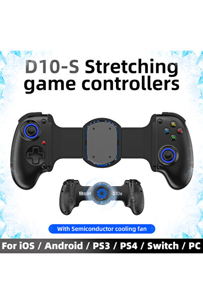 VILCORN وحدة تحكم ألعاب لاسلكية D10SNEGRO D10/D10S للهواتف المحمولة والكمبيوتر اللوحي لأجهزة Android/IOS/Switch/PS3/PS4 Str