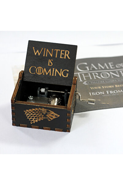 Choice hei quan Hot anime figure Antique carved Wooden Hand Crank Game Of T Music Box figure Christmas Bir