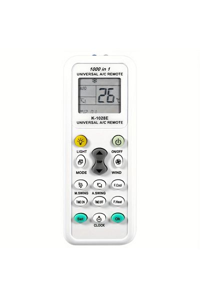 Choice K-1028E Universal K-1028E Air Conditioner A/C Remote Control for Haier, Hitachi, Panasonic, LG, Shar