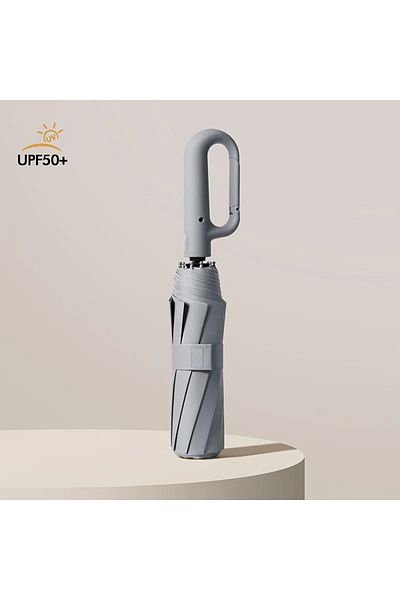 Choice Light Grey 10K IRON 20 Bones Windproof Strong 105CM Reinforced Automatic Folding Umbrella for Men, L