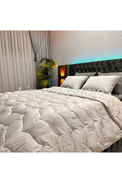 Linnda Home Tek Kişilik Premium %100 Kuzu Yün Dolgulu Yorgan (OEKO-TEX SERTİFİKALI)
