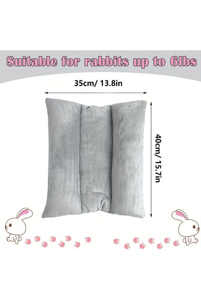Choice Grey 40cm 1 Piece Rabbit Cage Indoor Large Rabbit Bed Thickeneded Quilt Pad Plush Pad