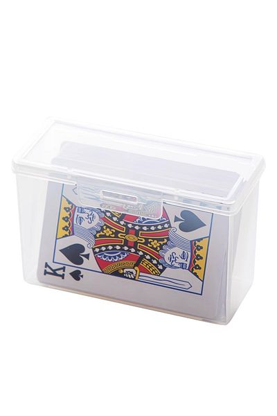 Choice 1pc transparent New Transparent Plastic Boxes Playing Cards Container PP Storage Case Packing Poker